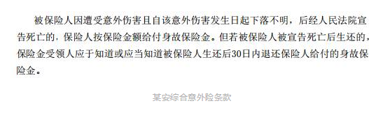 旅游失蹤什么保險能賠？